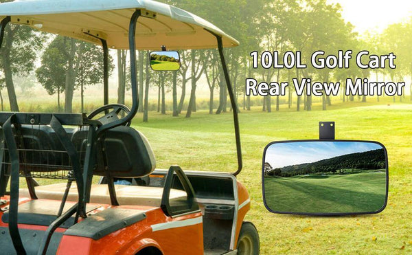 Golf cart side mirrors combines safety and fashion