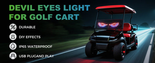 Golf Cart Devil Eyes LED Light: Transform Your Ride into a Head-Turning Masterpiece!