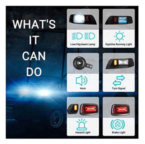 How To Installation Golf Cart LED Head/Tail Light Kits - 10L0L