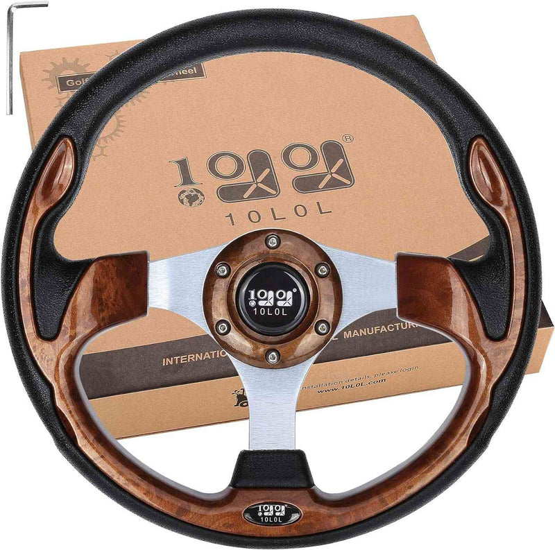 Universal 12.5 Inch Red Golf Cart Steering Wheel Available in Three Colors