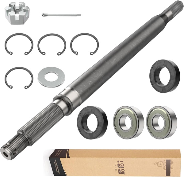 Golf Cart Rear Spline Axle Shaft with Bearing Seal Kit fit EZGO RXV 2008-Up