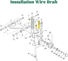 10L0L King Pin Spindle Knuckle Bushing Repair Kit