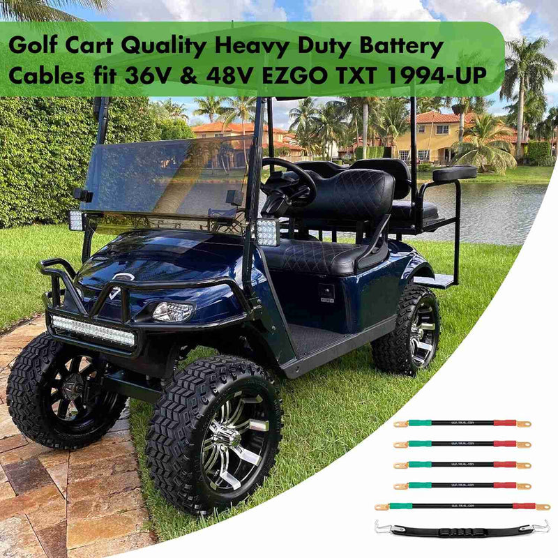 Golf Cart Battery Cable With Battery Strap for EZGO TXT