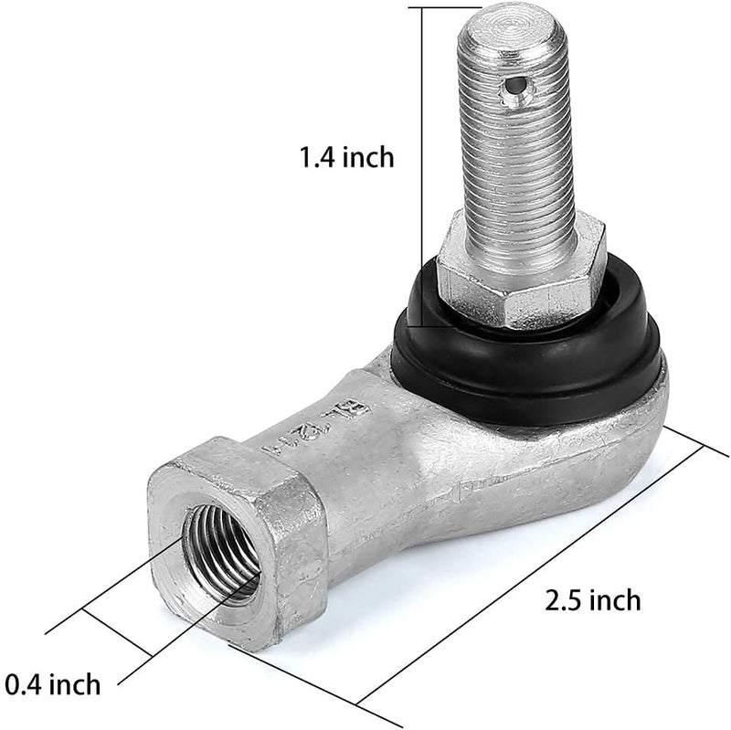 golf cart tie rod ends size