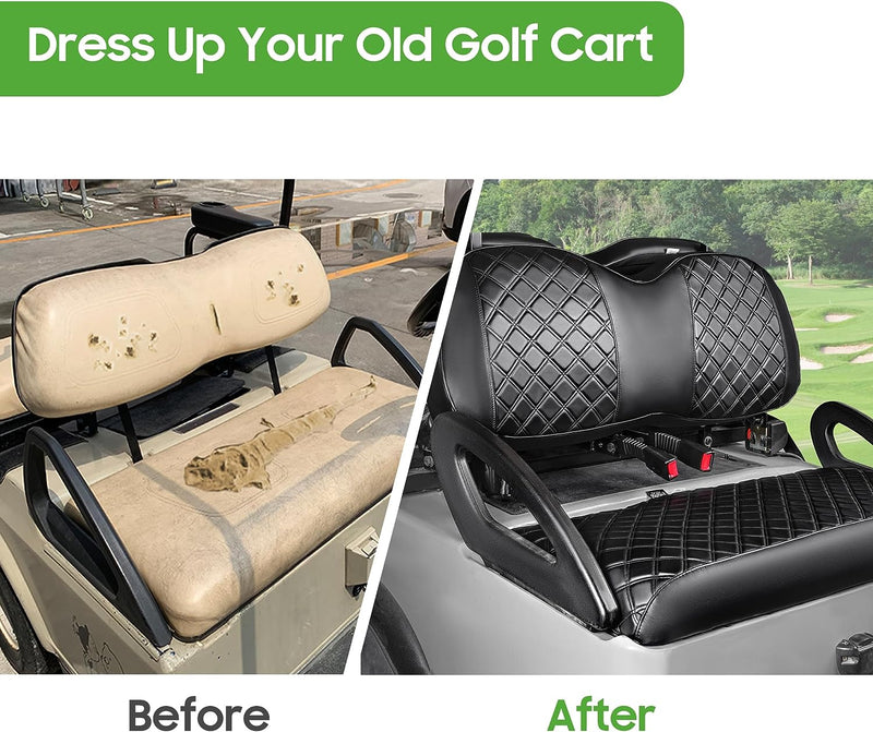 Golf cart seat cover effect