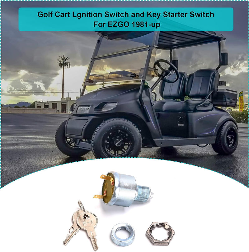 Golf Cart Ignition Key Switch for EZGO 1981-up gas electric models|10L0L
