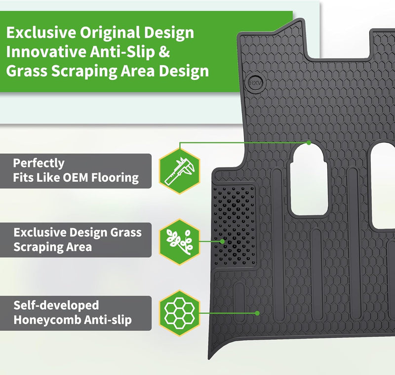 Innovative Honeycomb Anti-Slip Design Liner Mat with Grass Scraping Area