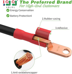 10L0L Golf Cart Battery Cable Set for 36V Yamaha G14 G16
