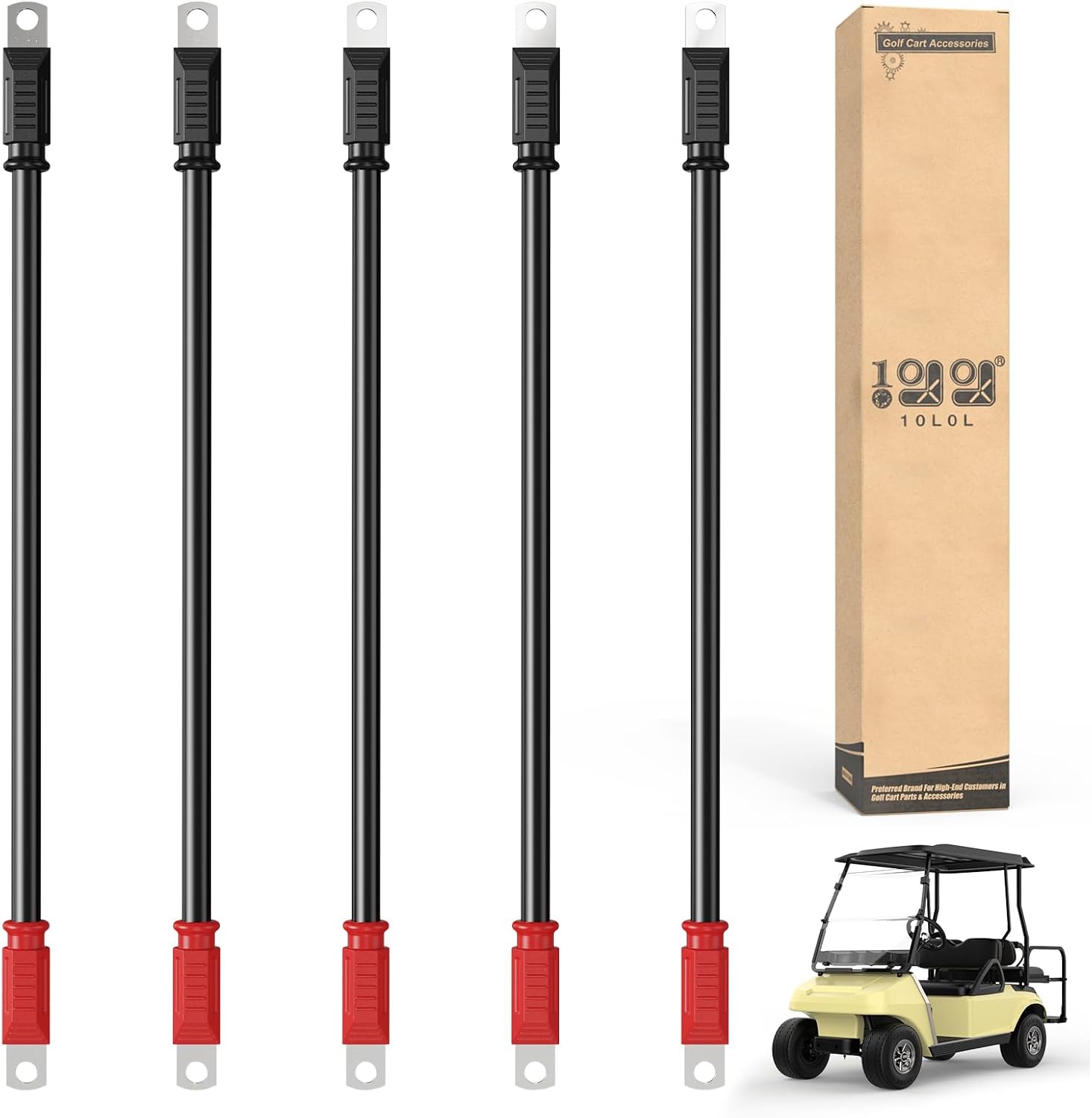 10L0L Golf Cart Heavy Duty Battery Cables Wiring Kit