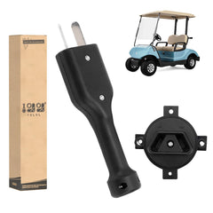 Golf cart charger handle plug