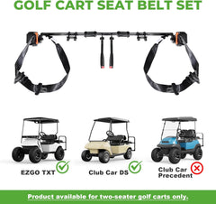 Three-Point Golf Cart Seat Belts Kit