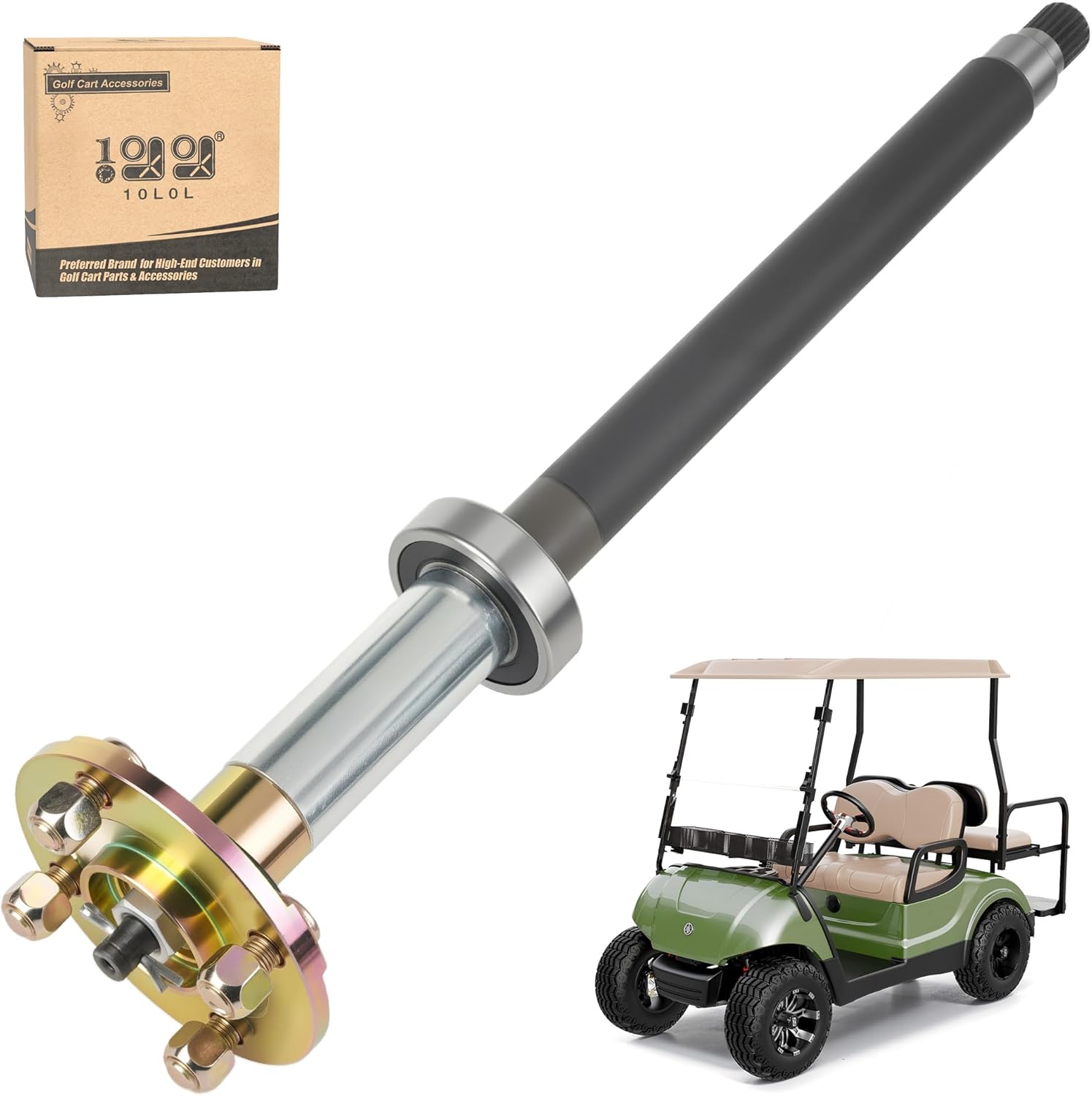 10L0L Golf Cart Rear Axle Shaft Assembly (Long) Passenger Side
