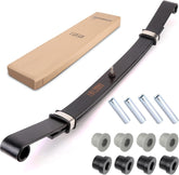 10L0L Golf Cart Heavy Duty Front 2-Leaf Spring Kit with Bushings & Sleeves for Club Car DS & Precedent