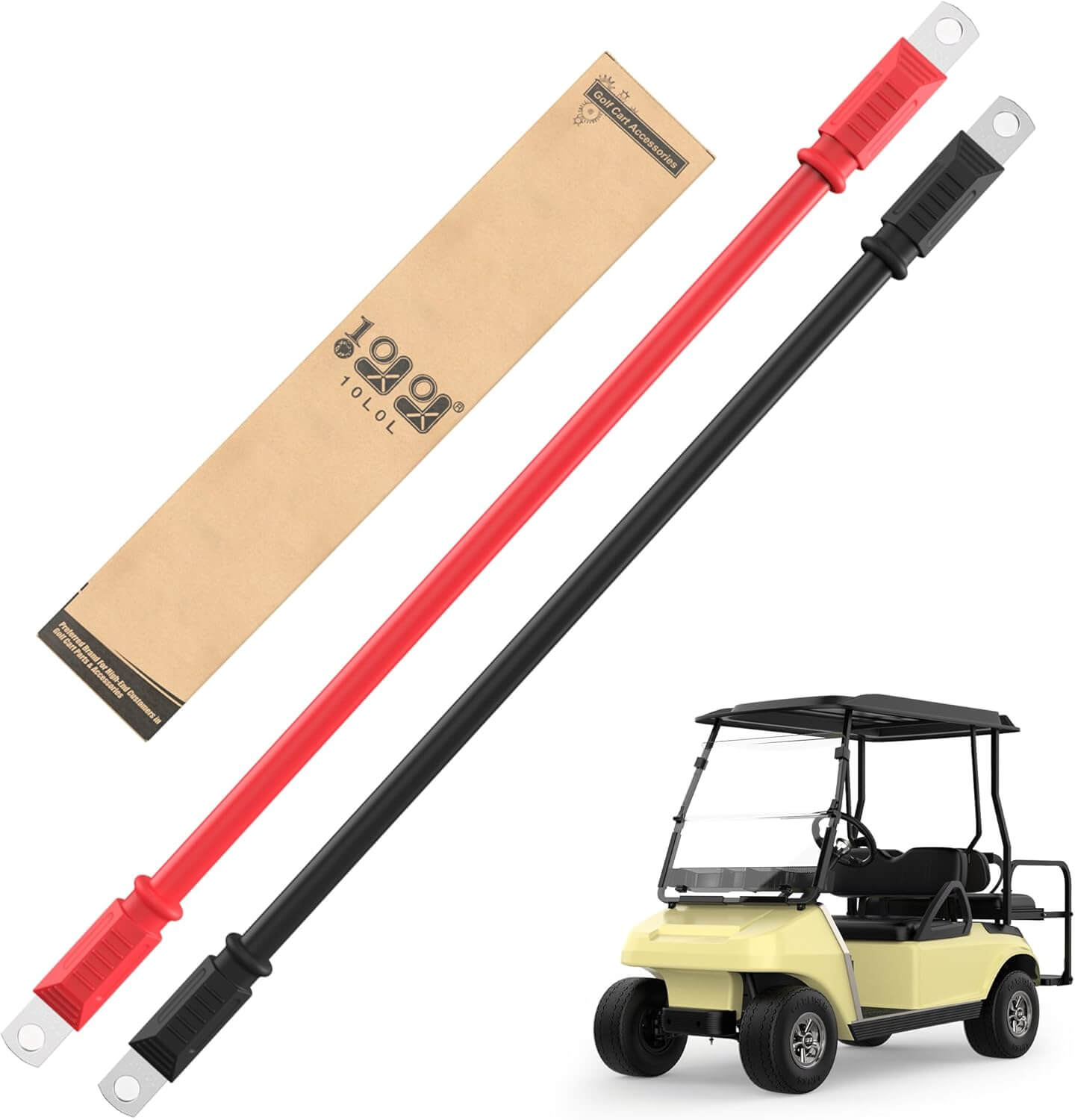 10L0L Upgraded Golf Cart Battery Cable for Club Car EZGO