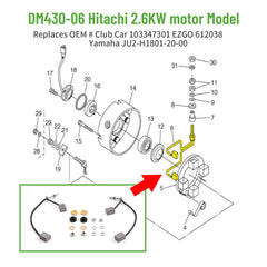 Golf Cart Starter Generator Brush Set
