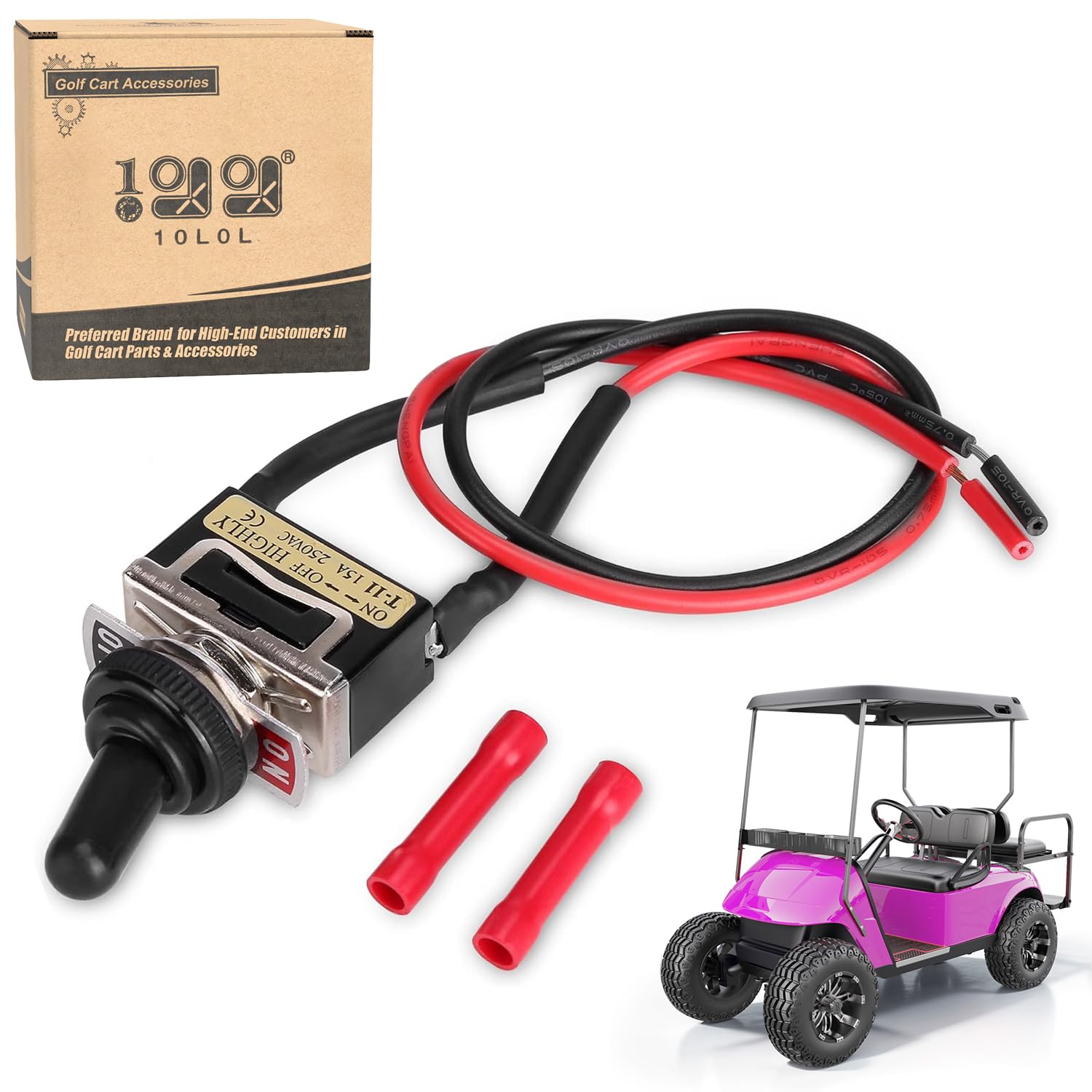 10L0L Golf Cart Run Tow Switch Kit for EZGO RXV 2008-up Electric