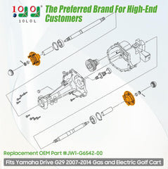 10L0L Golf Cart Rear Wheel Hub for Yamaha G29