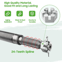 10L0L Golf Cart Rear Axle Shaft with Bearing Seal Kit