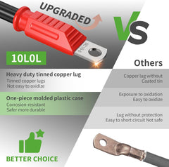 10L0L Golf Cart Battery Cables 4 Gauge