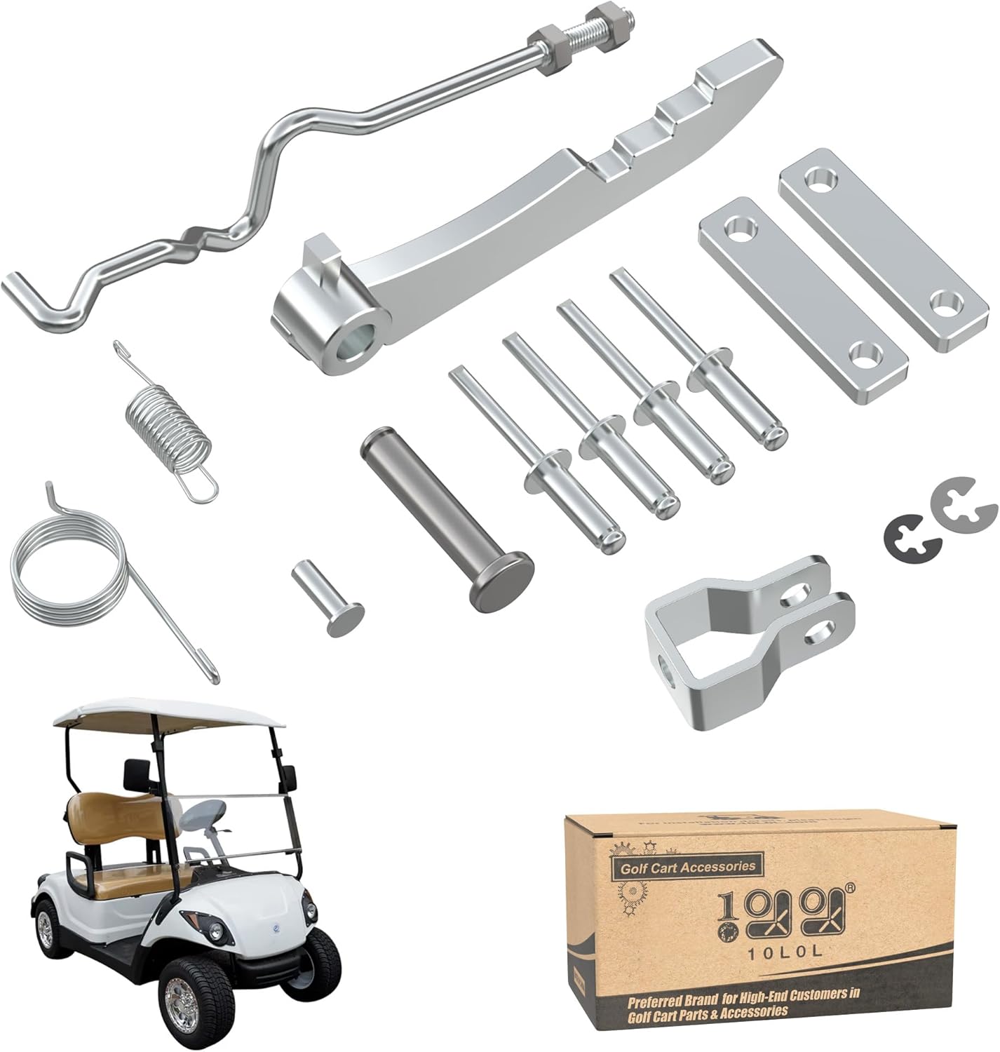 Golf Cart Brake Pedal Park Hook/Hanging Plate Separation Kit