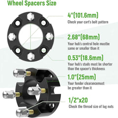 Wheel Spacers Size