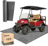 10L0L Golf Cart Premium Garage Floor Mat-Waterproof Anti-Slip Thickened Mat