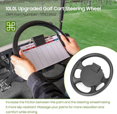 10L0L Upgraded Golf Cart steering Wheel