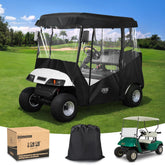 10L0L Universal Golf Cart Driving Enclosures for Yamaha Club Car EZGO 2 Passenger Golf Cart