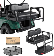 10L0L Golf Cart Rear Flip Seat for EZGO TXT 1995-Up