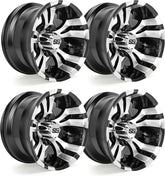 Golf Cart Aluminum Wheels - Upgrade Set of 4