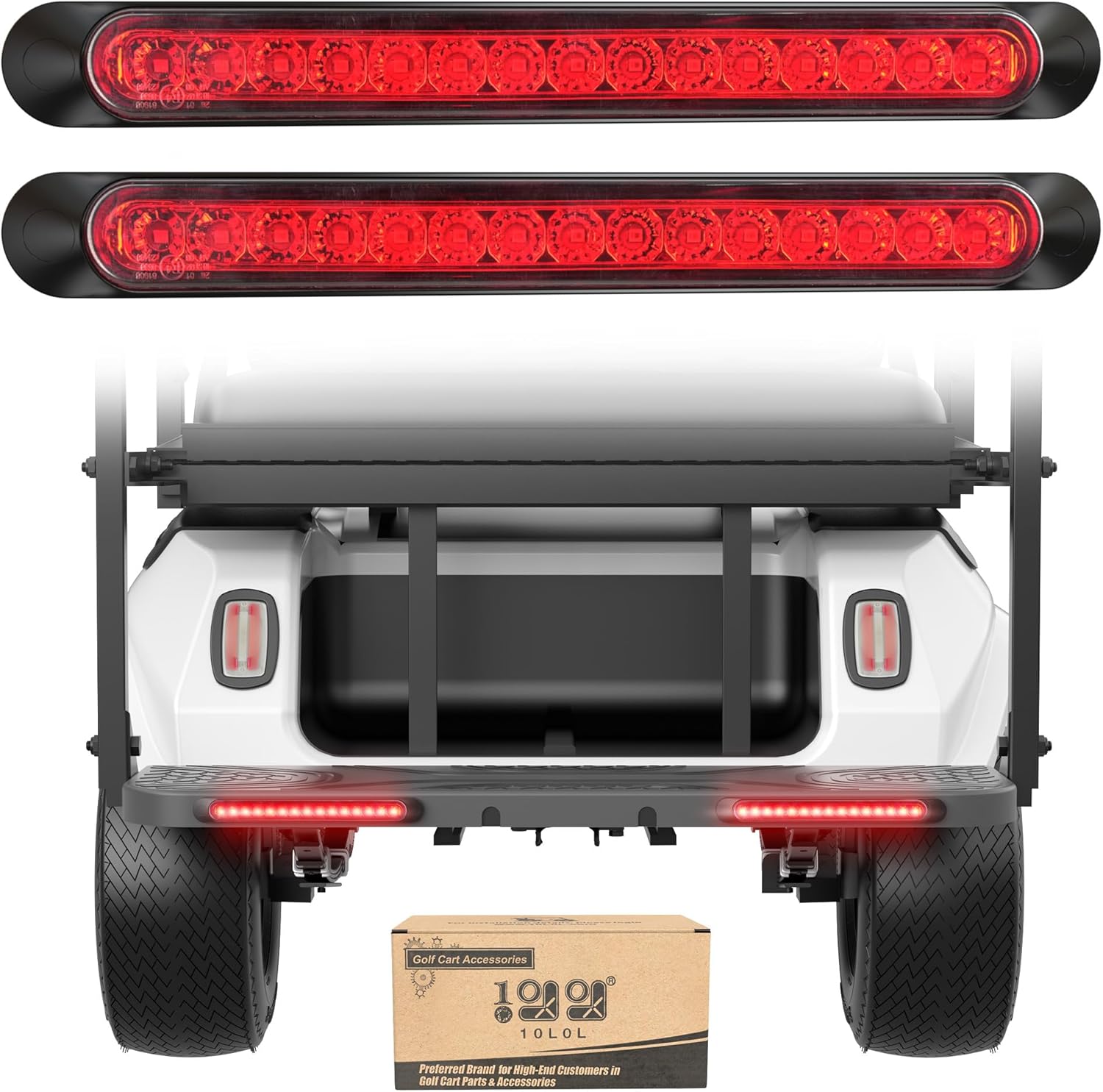 10L0L Universal 12V Golf Cart Taillights with Brake & Turn Signal Functions