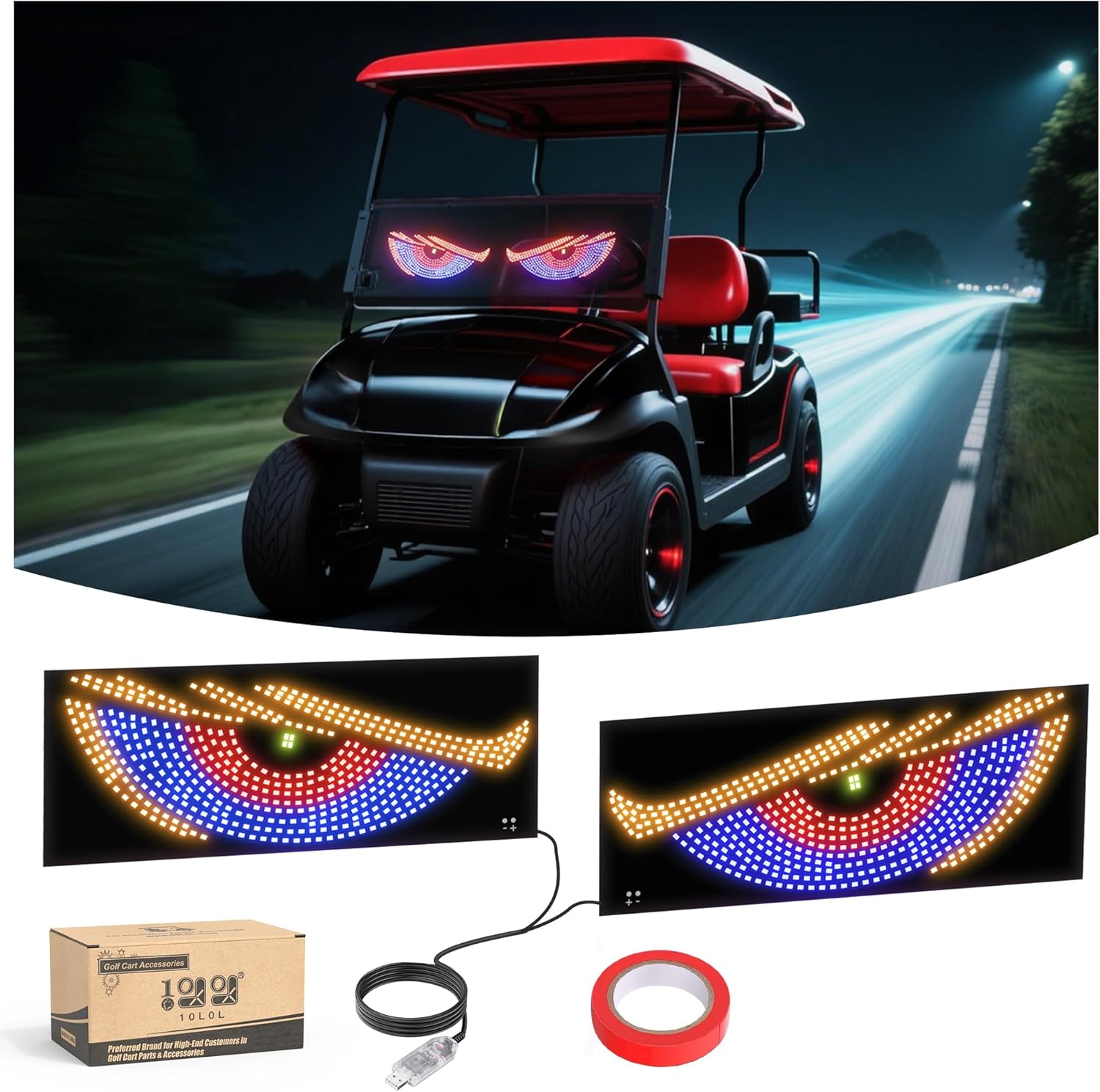 Golf Cart Devil Eyes LED Light