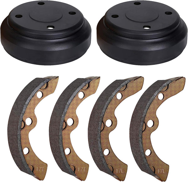 Golf Cart Brake Pads and Brake Drum Deluxe Set for Club Cart DS Precedent