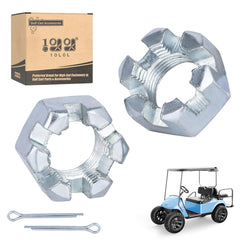 Golf Cart Hexagon Slotted Nut & Pinning for EZGO TXT 1976-Up