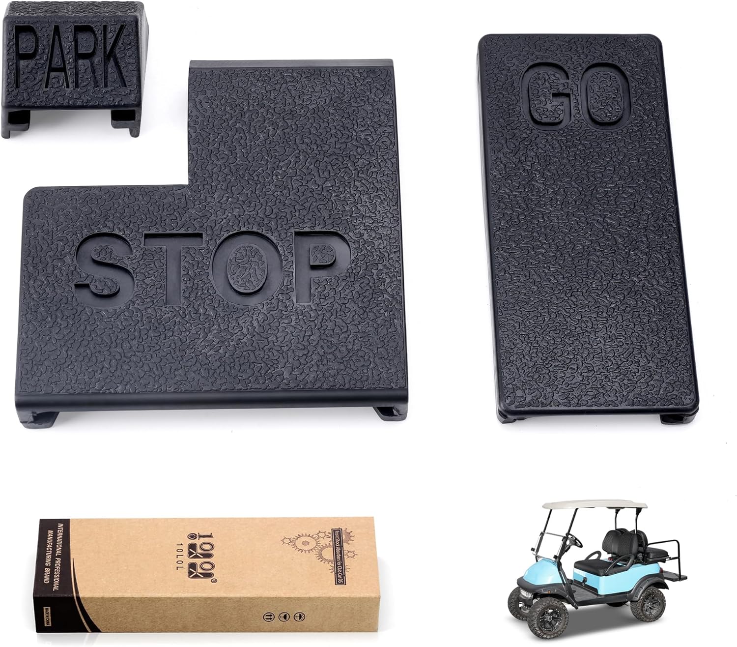 10L0L Golf Cart Pedal Pad Set