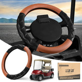 13 Inch Golf Cart Steering Wheel Covers Brown