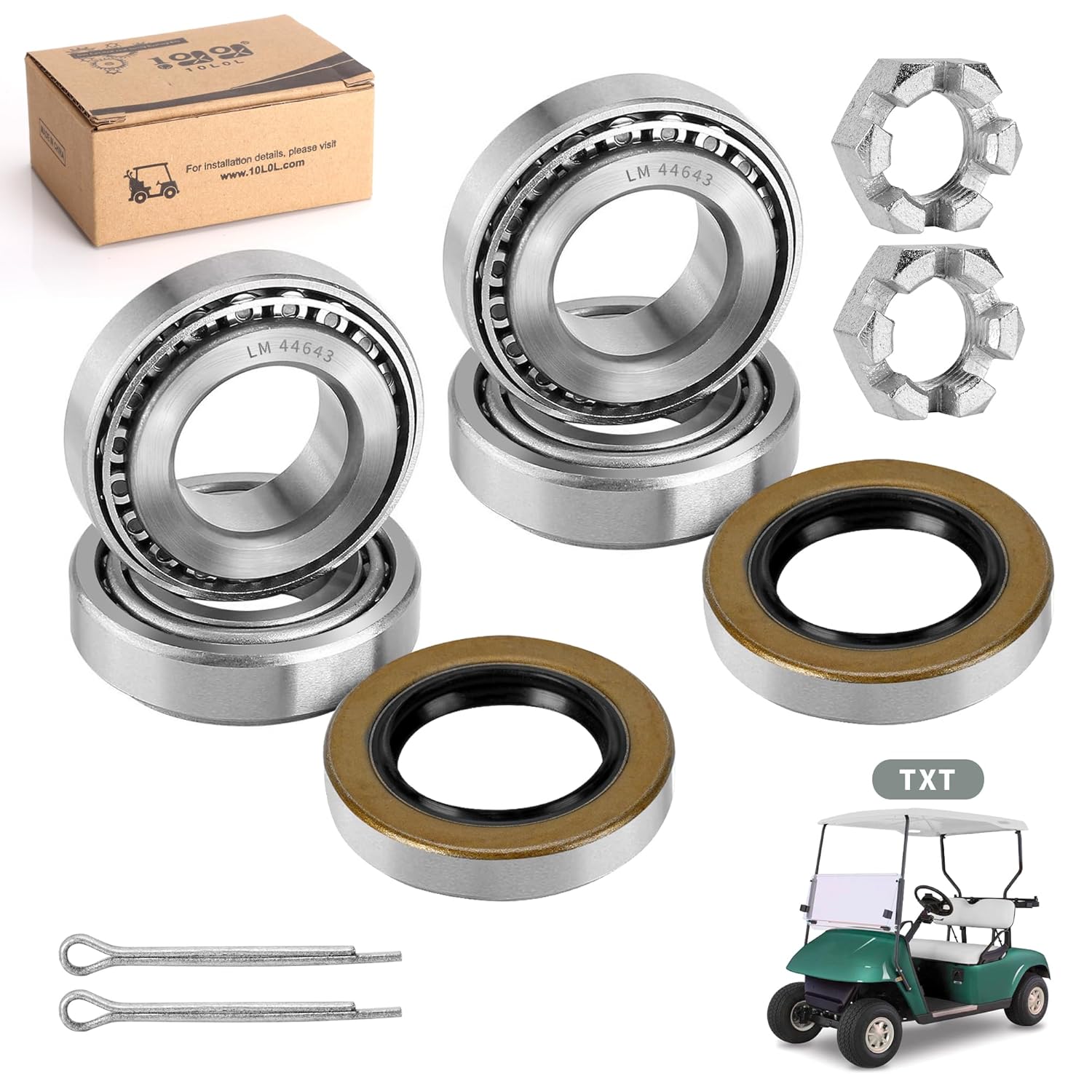 EZGO Golf Cart Wheel Hub Bearing & Seal Kit