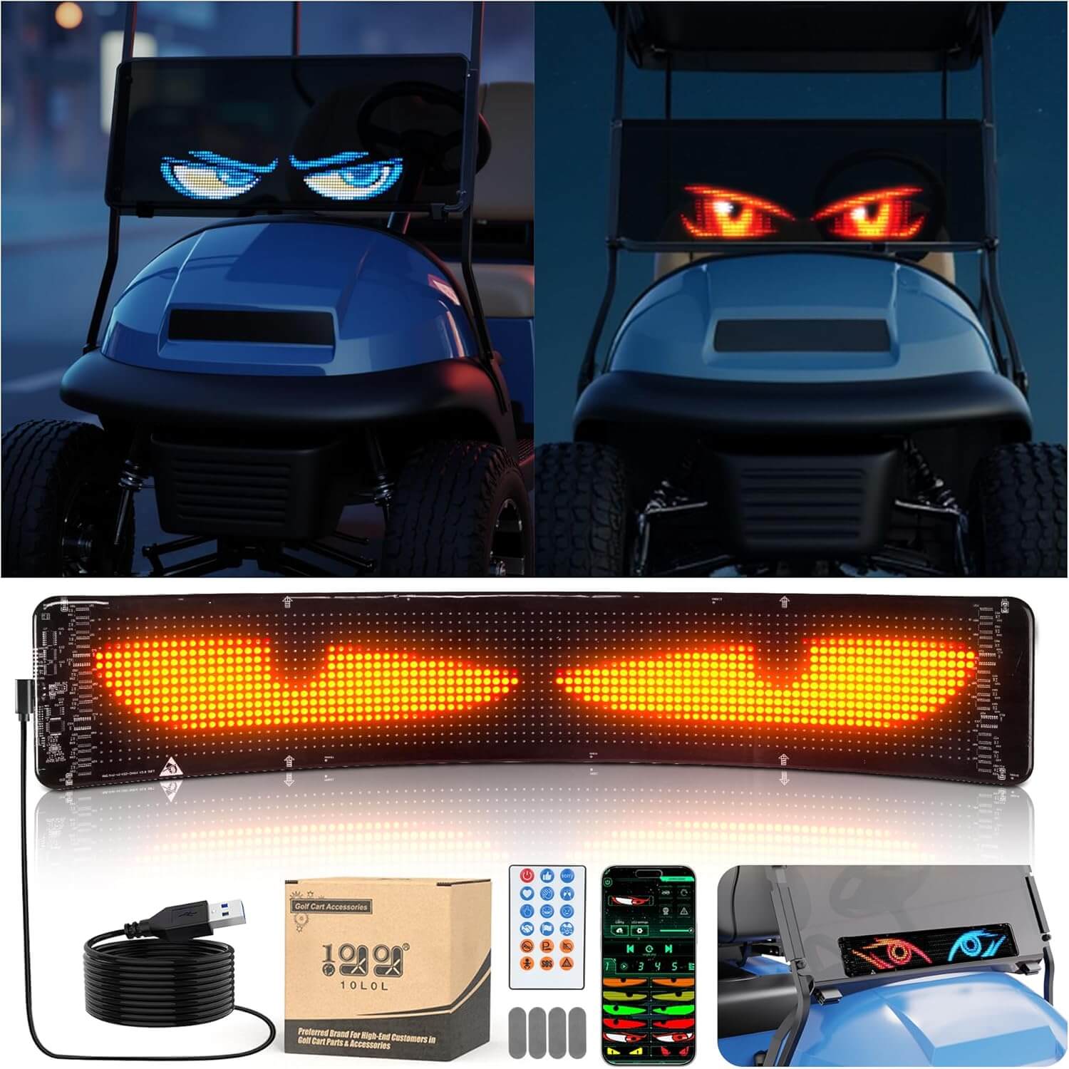 Programmable Golf Cart Programmable Display Screen