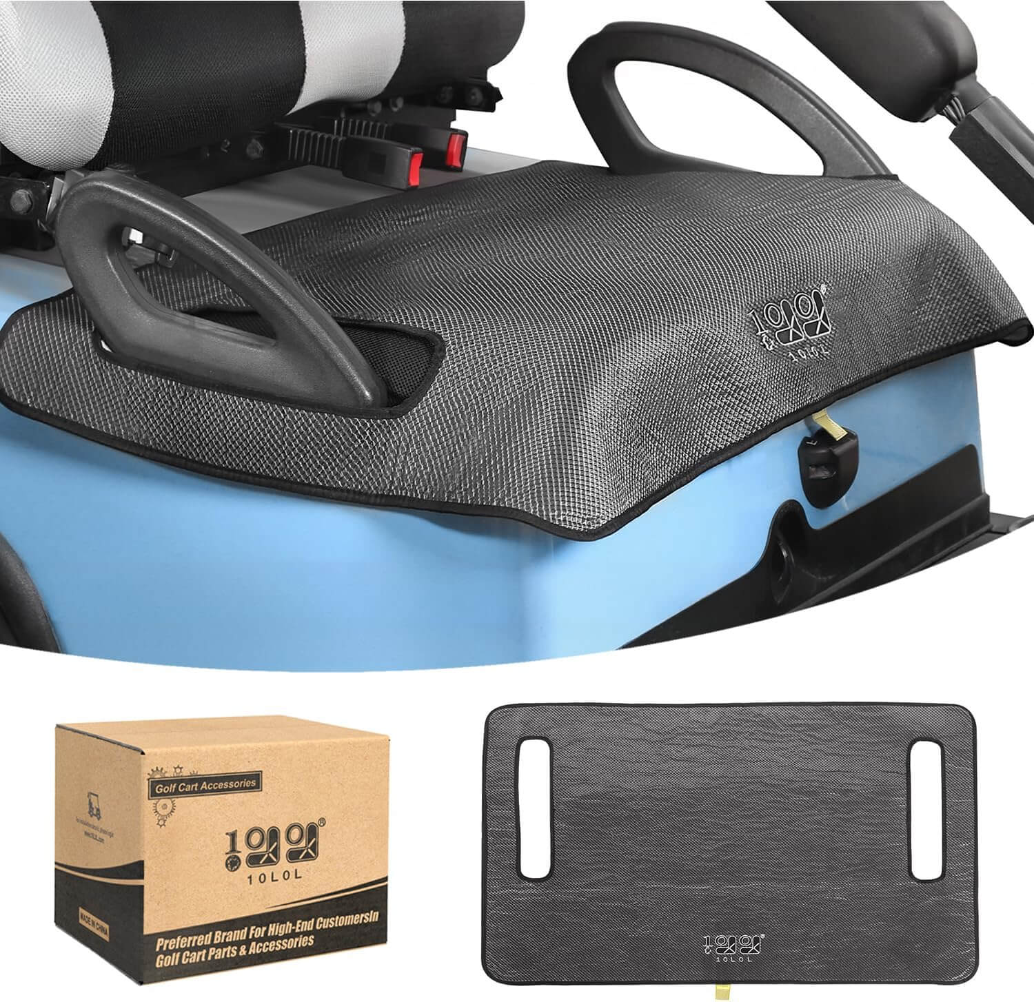 Diamond-Gray Golf Cart Blanket Seat Covers