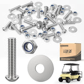 10L0L 304 Stainless Steel Bolts with Washers and Nuts