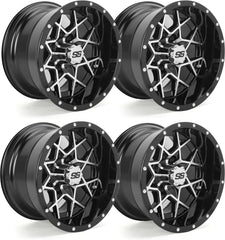Golf Cart Wheels and Rims Lightweight Design 4 Pack
