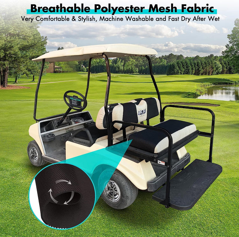 Breathable golf cart seat cover