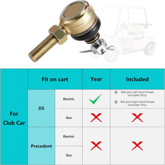 Golf Cart Tie Rod End Kit for Club Car DS 1976-2008 Gas & Electric|10L0L