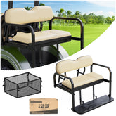 10L0L Golf Cart Rear Flip Seat Kit Beige