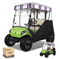 Stripes Golf Cart Track Enclosures