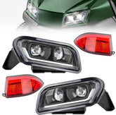 Golf Cart LED Light Kit Deluxe Headlight Kit for Club Car