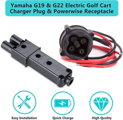 10L0L Golf Cart MAC DC 48V Charger Plug & Powerwise
