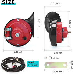 10L0L Universal 12 Volt Golf Cart Horn Kit for EZGO, Club Car, Yamaha - Floor Mount Button Switch, Golf Cart Street Legal Horn Kit - 10L0L