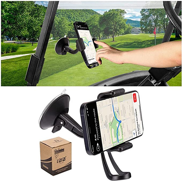 Golf Cart Accessories Universal Phone Holder Rotates 180 Degrees