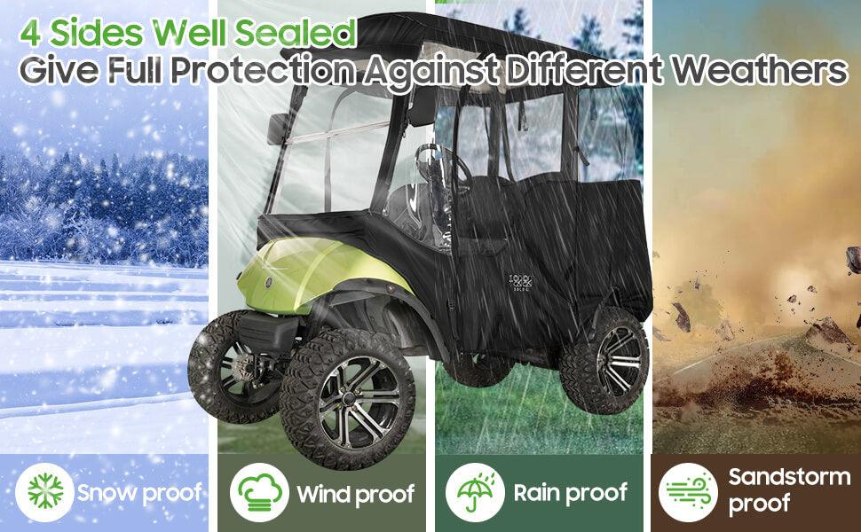 10L0L Golf Cart Enclosures a must-have item for winter driving - 10L0L